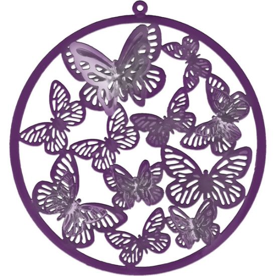 Picture of Filigree 3D Butterfly 55mm Purple x1