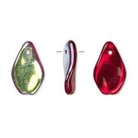 Picture of Twisted Drop 17mm Ruby AB x10