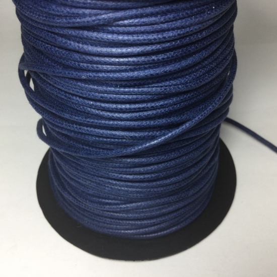 Picture of Cord waxed cotton 2.2mm Navy Blue x1m