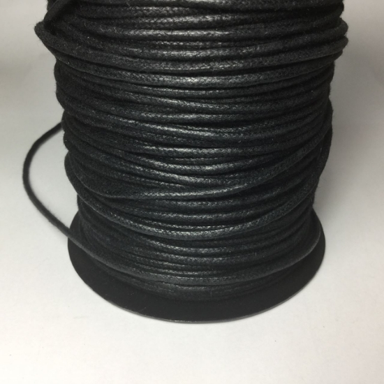 Picture of Cord waxed cotton 2.2mm Negro x1m