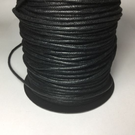 Picture of Cord waxed cotton 2.2mm Negro x5m