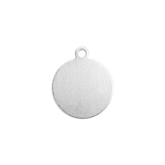 Picture of Stamping blank Round tag w/ring 16mm Aluminium x5
