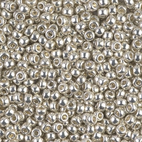 Picture of Miyuki Rocaille 8/0 1051 Galvanized Silver x10g