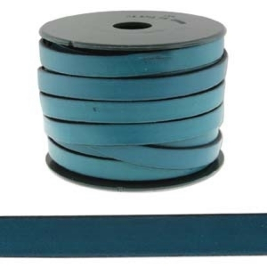 Picture of Flat Leather 10x2mm Gentian blue x10cm