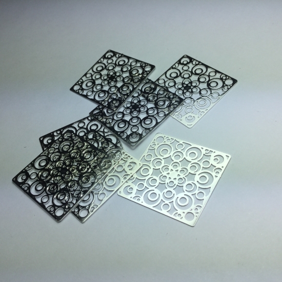 Picture of Filigree Square 24mm Silver Tone x1