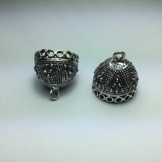 Picture of Cord End w/ Loop Ø18mm Antique Silver x2