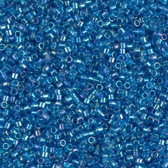Picture of Miyuki Delica 11/0 DB177 Transparent Capri Blue AB x10g