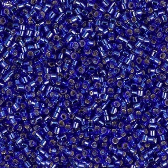 Picture of Miyuki Delica 11/0 DB47 Silver Lined Sapphire x10g