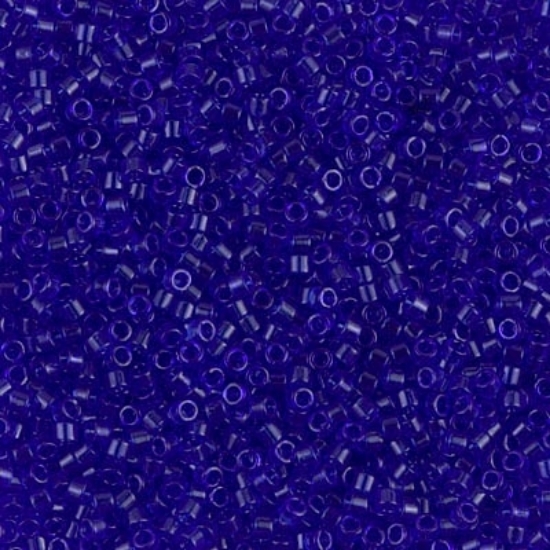 Picture of Miyuki Delica 11/0 DB707 Transparant Sapphire x10g