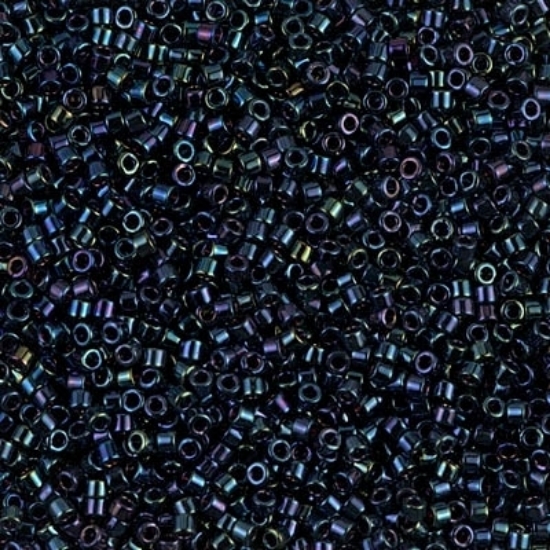 Picture of Miyuki Delica 11/0 DB2 Metallic Dark Blue Iris x10g