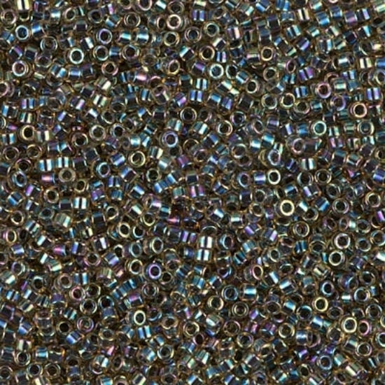 Picture of Miyuki Delica 11/0 DB89 Lined Dark Topaz AB x10g