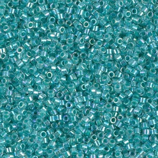 Picture of Miyuki Delica 11/0 DB79 Lined Aqua Blue AB x10g