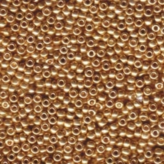 Picture of Miyuki Rocaille 8/0 1052 Galvanized Gold x10g