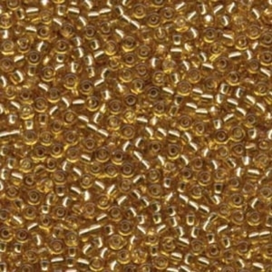 Picture of Miyuki Rocaille 8/0 4 Silver Lined Dark Gold x10g