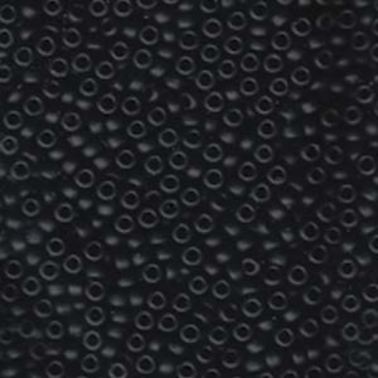 Picture of Miyuki Rocaille 8/0 401F Black Mat x10g