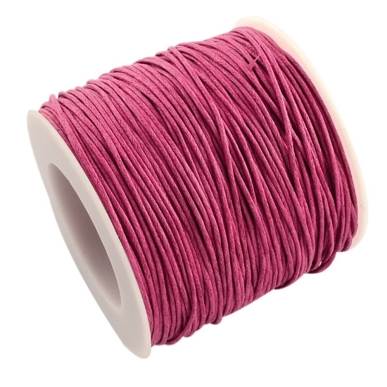 Picture of Cord waxed cotton 1mm Lila x92m