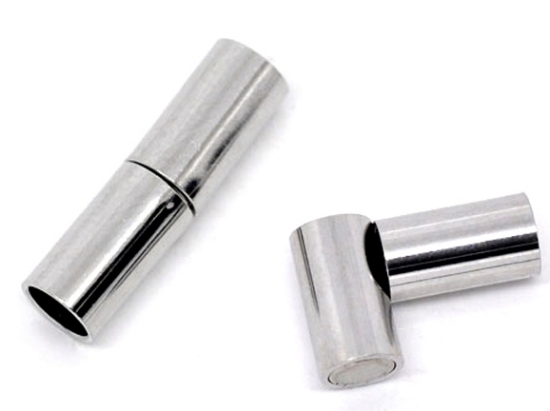 Picture of Clasp Magnetic 20x5mm Ø4mm Silver Tone x1