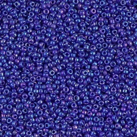 Picture of Miyuki Seed Beads 15/0 484 Opaque Royal Blue AB x10g