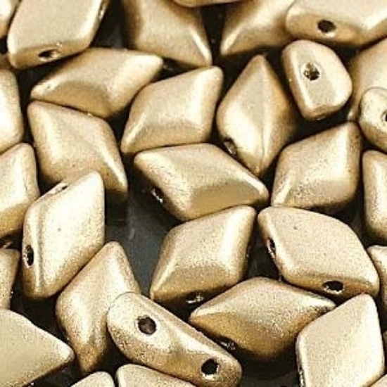 Picture of GemDuo 2-hole 5x8mm Bronze Pale Gold x10g