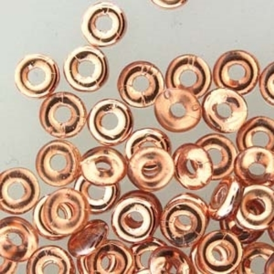 Picture of O Bead 4 mm Crystal Full Capri Rose x4g
