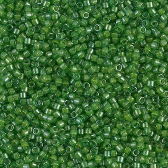 Picture of Miyuki Delica 11/0 DB274 Lined Pea Green Luster x10g