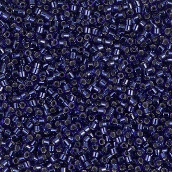 Picture of Miyuki Delica 11/0 DB183 Silver Lined Royal Blue x10g