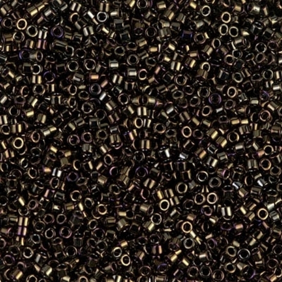 Picture of Miyuki Delica 11/0 DB7 Metallic Brown Iris x10g