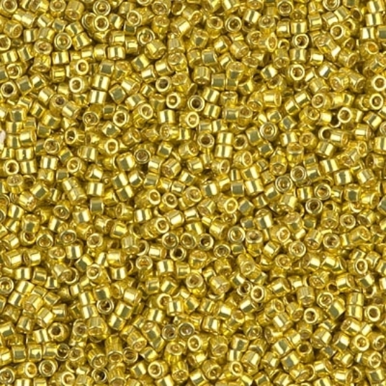 Picture of Miyuki Delica 11/0 DB424 Galvanized Lemon x5g