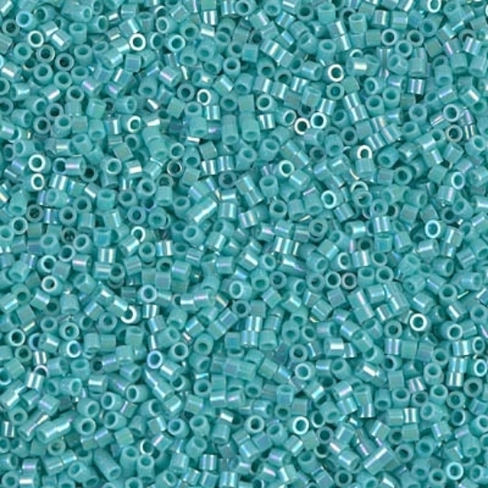 Picture of Miyuki Delica 15/0 DBS166 Opaque Turquoise AB x5g