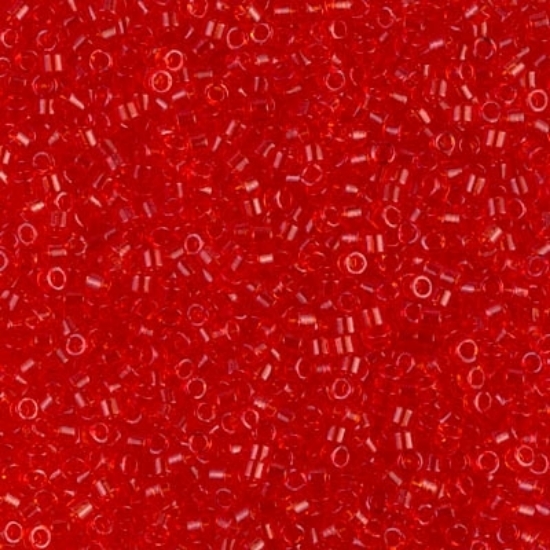 Picture of Miyuki Delica 11/0 DB704 Transparent Dark Tangerine x10g
