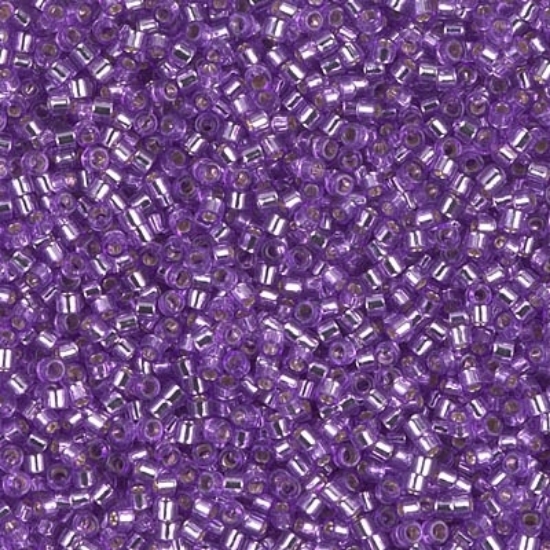 Picture of Miyuki Delica 11/0 DB1343 Silver Lined Dyed Lavender x10g