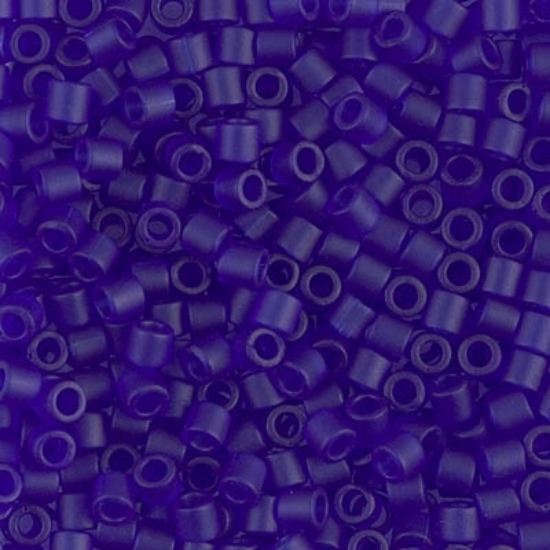 Picture of Miyuki Delica 8/0 DBL748 Mat Transparent Cobalt x10g