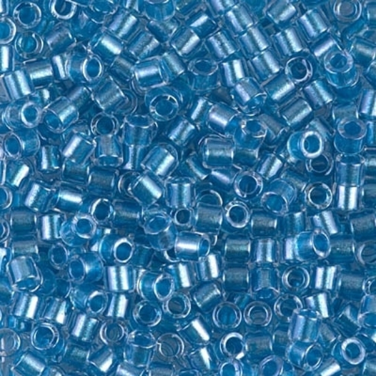 Picture of Miyuki Delica 8/0 DBL905 Sparkling Blue Lined Crystal x10g