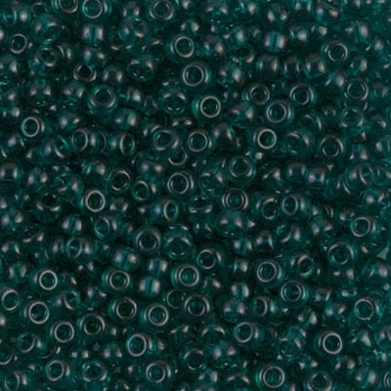 Picture of Miyuki Rocaille 8/0 2406 Transparant Dark Green x10g