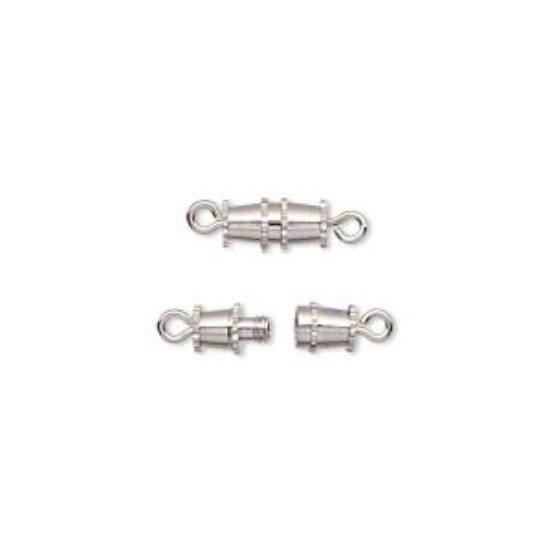 Image de Clasp Barrel 16x5.5mm Silver x5