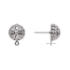 Picture of Post Filigree half ball 10mm w/ Loop  Gunmetal x2