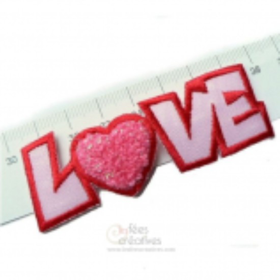 Afbeeldingen van Strijkapplicatie, "LOVE"