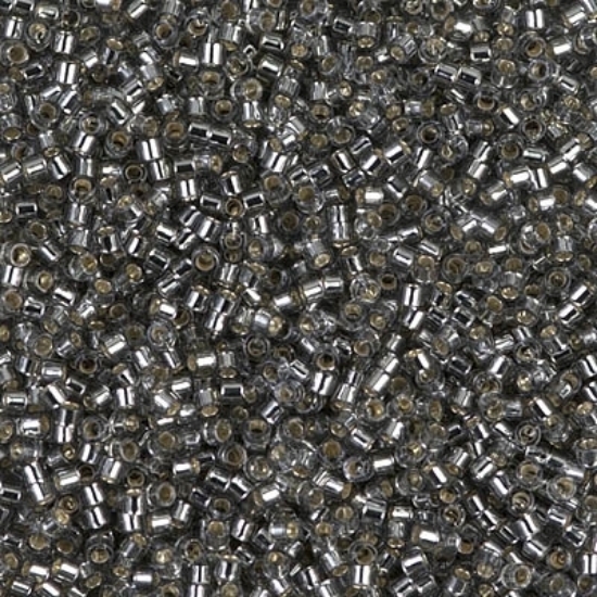 Picture of Miyuki Delica 11/0 DB48 Silver Lined Grey x10g