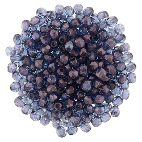Picture of Fire-Polished 2mm Luster Transparent Amethyst x50