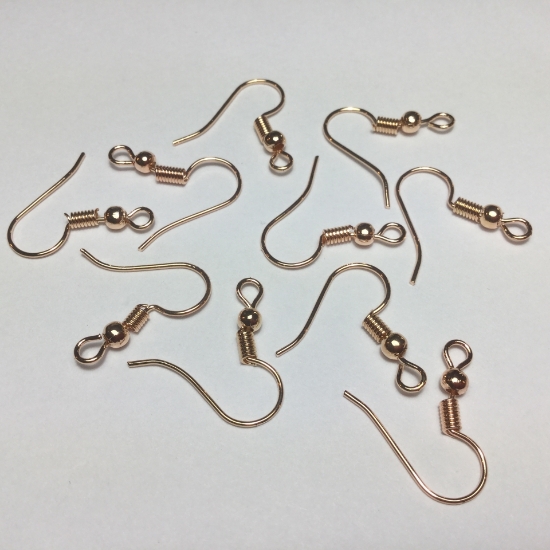 Picture of Earwire 21x18mm Rose Gold x50
