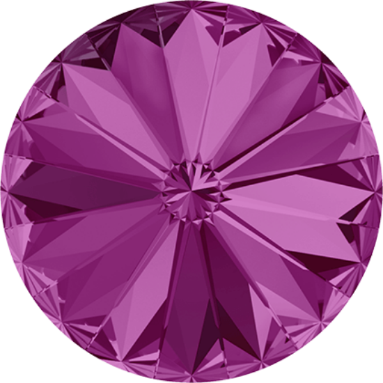 Picture of Swarovski 1122 Rivoli Round Stone 12 mm Fuchia x1