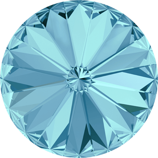 Picture of Swarovski 1122 Rivoli Round Stone 14mm Aquamarine x1