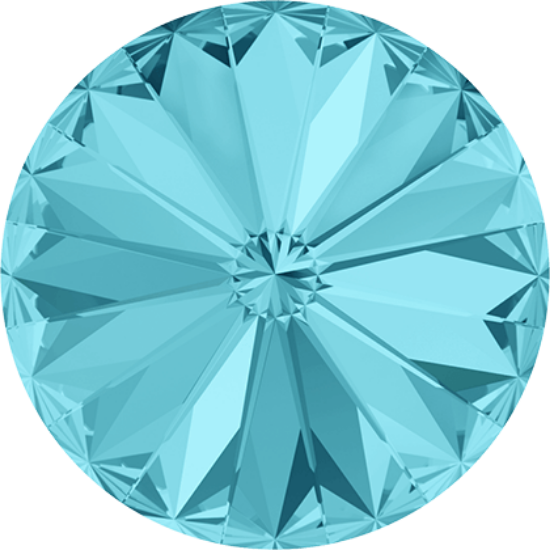 Picture of Swarovski 1122 Rivoli Round Stone 14mm Light Turquoise x1