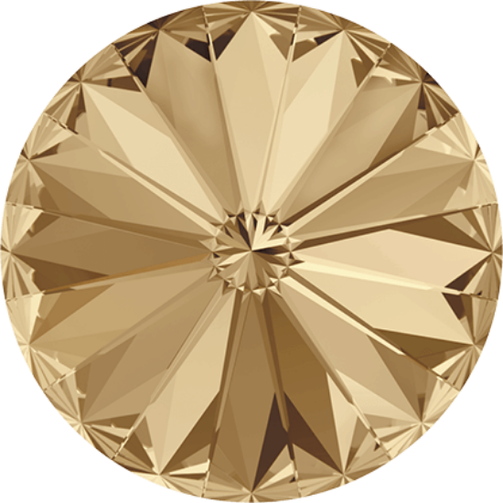 Picture of Swarovski 1122 Rivoli Round Stone 8mm-SS39  Crystal Golden Shadow x1