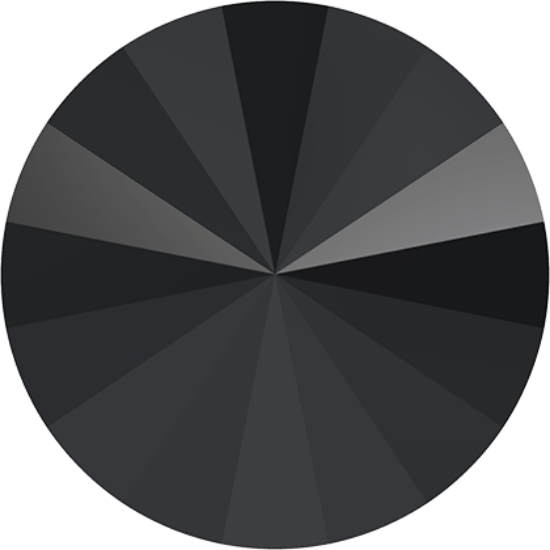 Picture of Swarovski 1122 Rivoli Round Stone 12 mm Jet x1