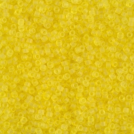 Picture of Miyuki Delica 11/0 DB743 Mat Transparent Light Yellow x10g