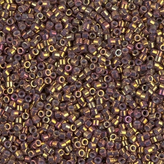 Picture of Miyuki Delica 11/0 DB1010 Metallic Earth Batik Gold Luster x5g