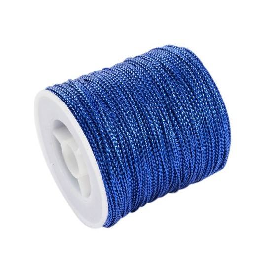 Bild von Metallic Braid 1mm Royal Blue x100m