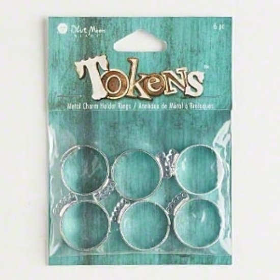 Picture of Ring 5 loops Silver Tone x6