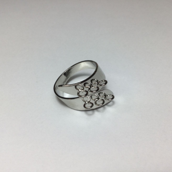 Picture of Ring base 6 loops Silver Tone x1